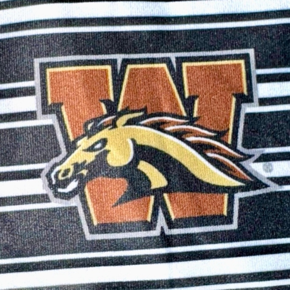 Western Michigan University Broncos Black & White Striped Mini Tank Dress NWOT - Picture 15 of 16